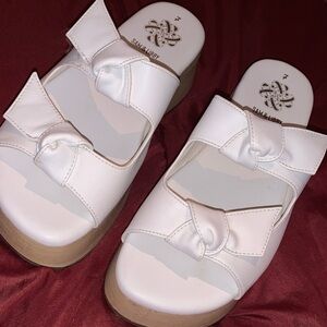 White summer Knotted Sandals 7 Sam and Libby